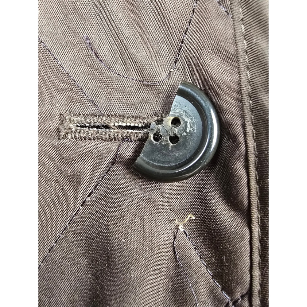 Burberry London Diamond Quilted Jacket Women XL Brown Nova Check Lining - Picture 2 of 16